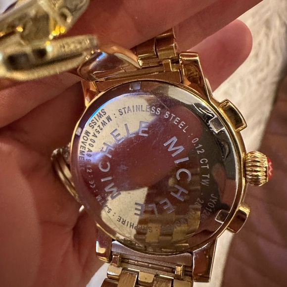 Authentic Michele CSX Diamond Embellished Bracelet Watch, 38mm - 0.03 ctw - Picture 6 of 6